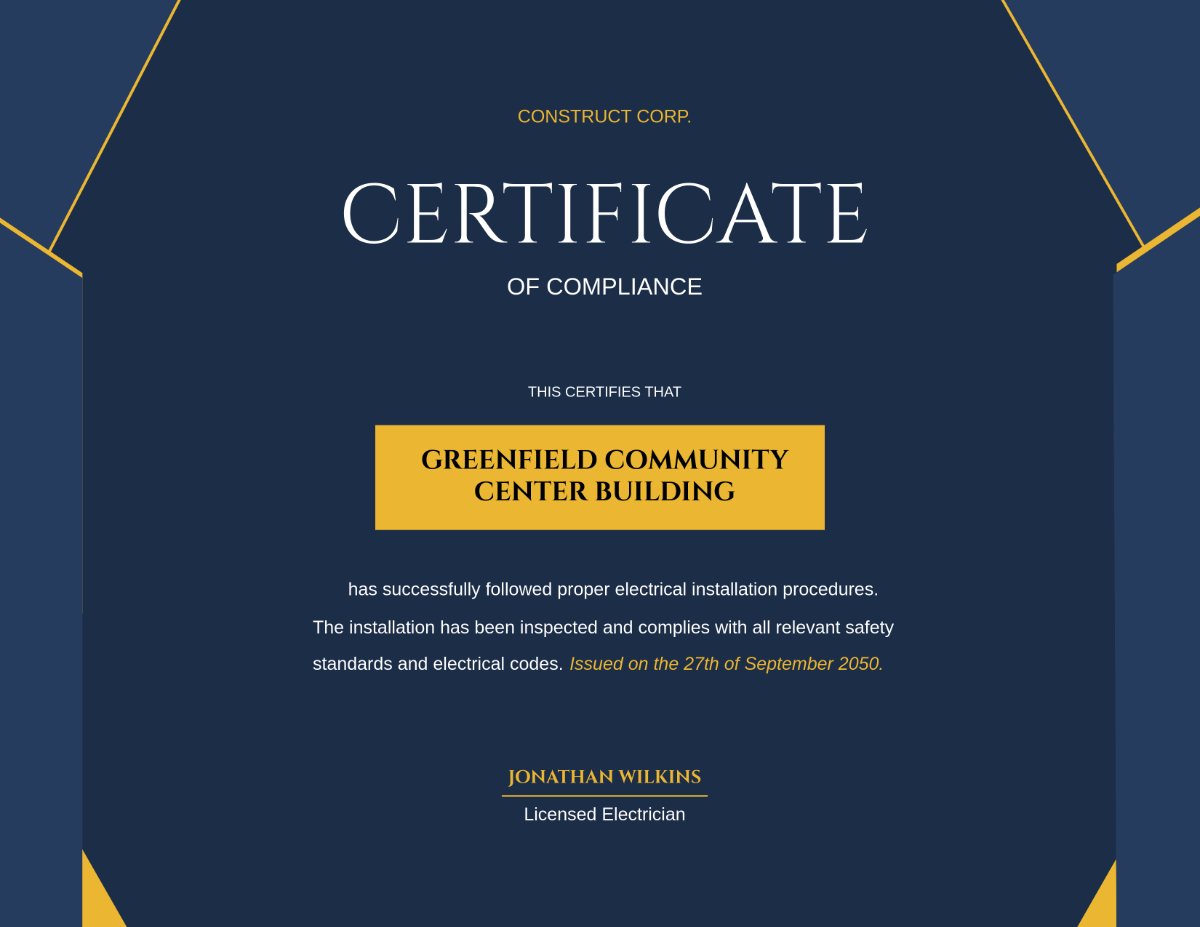 Certificaciones eléctricas profesionales